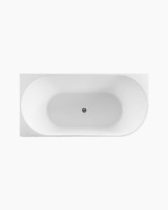 Harper Back to Right Fluted Groove Bath 1500 White