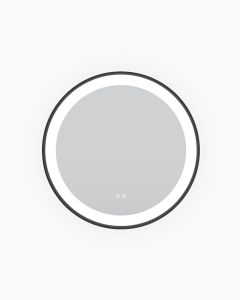 LUMIRA Imogen Round LED Mirror 750 Black