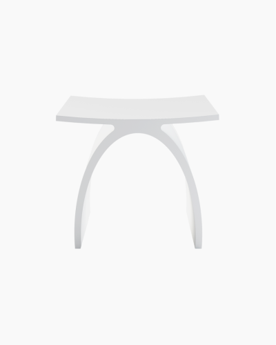 Arena Shower Stool Wishbone Matte White