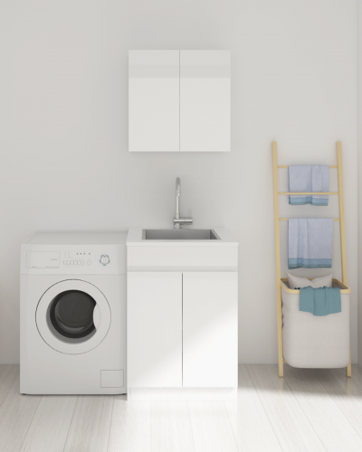 Avail Laundry Cabinet & Overhead Set 600
