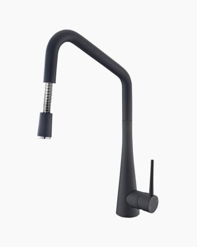 Endora Pull Out Kitchen Laundry Mixer Tap Black