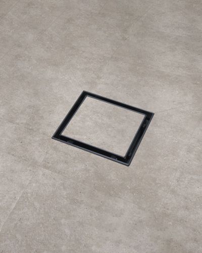 Shower / Floor Grate Square Tile Insert Waste Reversible 100 x100 Black