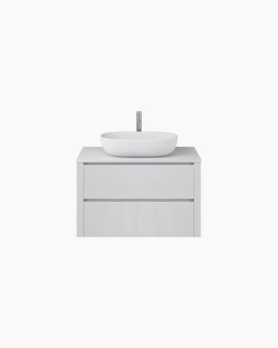 Palazzo 900 Wall Mounted Matte White Vanity