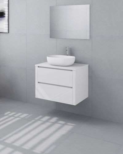 Palazzo 750 Wall Mounted Matte White Vanity