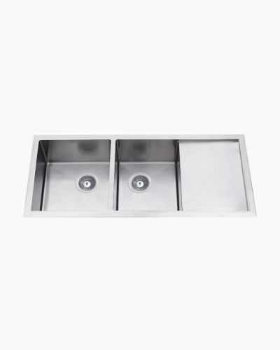 Toronto Double Square Sink with Drainer