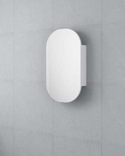 Oval Mirror Cabinet 500x900