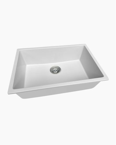 Ontario Extra Large Granite Kitchen Sink White
