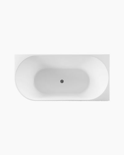Harper Back to Right Fluted Groove Bath 1700 White