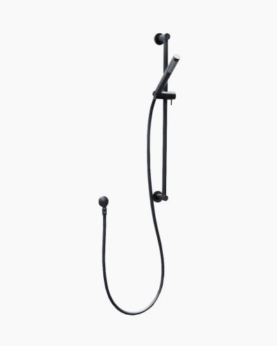 Eleanor Handheld Shower Head with Rail External Inlet Black