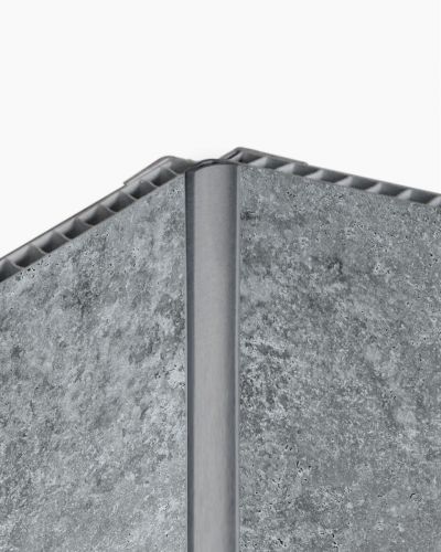 Shower Wall Panel Corner Trim Grey