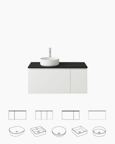 Teseller Modular Vanity 1050 Wall Mounted