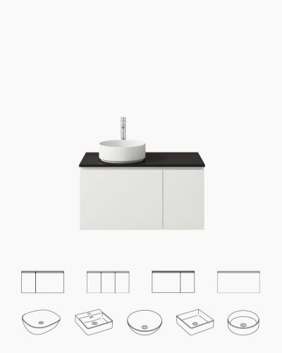 Teseller Modular Vanity 900 Wall Mounted