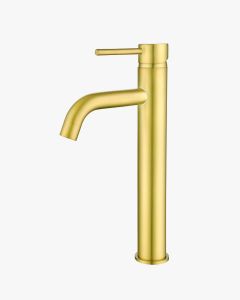 Colette Basin Mixer Tap Tall Brushed Gold