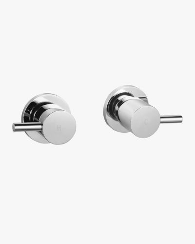 Eleanor Hot & Cold Wall Tap Set