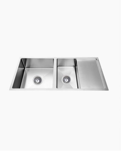 Toronto Double Square Sink With Half Drainer